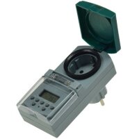 digitale Wochen-Zeitschaltuhr für Außen 7 Tage, 230V, 1800W