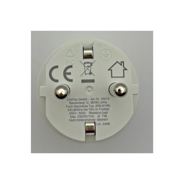 B-Ware Funk-Steckdose für "Pilota Casa" Tiny IP20, 230V, 2300W, max. 70m ( 23213 )