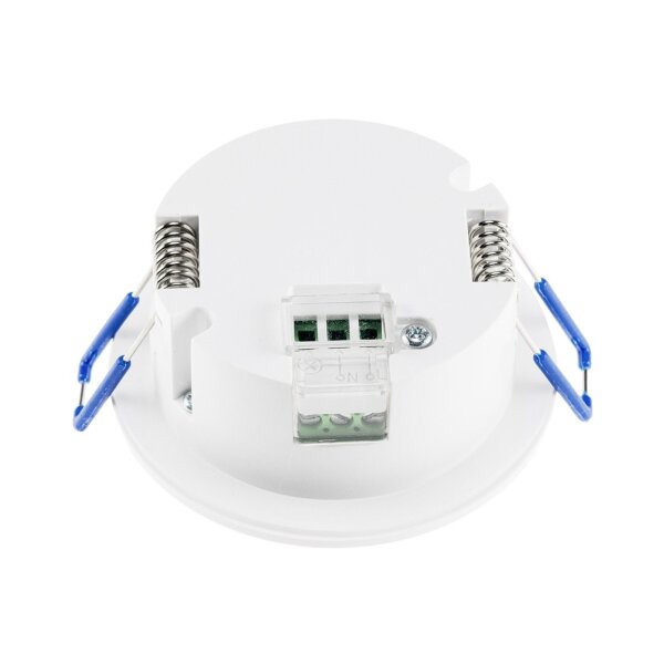 Decken-Einbau-Bewegungsmelder 360° IP65 PIR, LED geeignet, 8m Detektion, 76x36mm