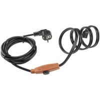 Heizkabel mit Temperaturfühler, 2m 32Watt, Frostschutz für Wasserleitungen