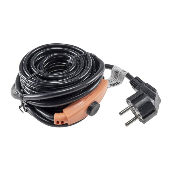 Heizkabel mit Temperaturfühler, 4m 64Watt, Frostschutz für Wasserleitungen