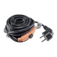 Heizkabel mit Temperaturfühler, 4m 64Watt, Frostschutz für Wasserleitungen