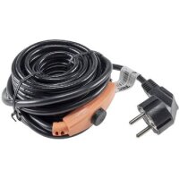 Heizkabel mit Temperaturfühler, 4m 64Watt, Frostschutz für Wasserleitungen