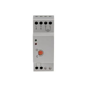 Dämmerungsschalter für Hutschiene 230V, 5m Kabel, externer Sensor IP65