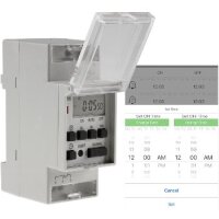 digitale Wochen-Zeitschaltuhr für Schalttafel-Einbau, 230V, mit Bluetooth