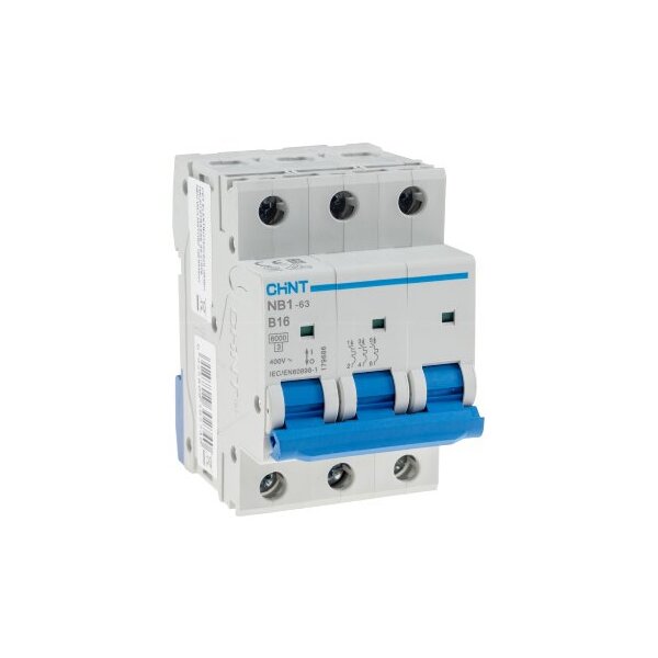 Leitungsschalter/Sicherungsautomat B16 16A, 3-polig für DIN Trägerschiene