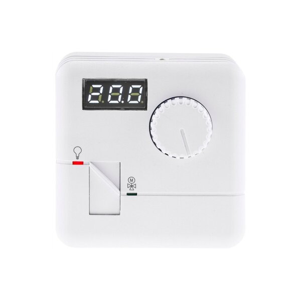 Raumtemperatur-Regler Thermostat "RT-55" 7A, weißes LED-Display, 5-30°C, 110-230V