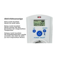 Steckdosen-Thermostat "ST-35 digi" max. 3500W, 5-30°C, EIN/AUS/AUTO, 230V