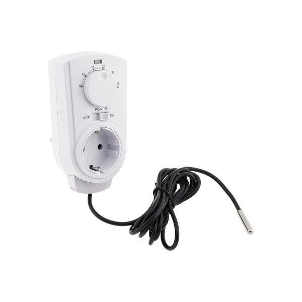 Steckdosen-Thermostat "ST-50" ana EXT 5-30°C, 230V, 2m Kabel + Außenfühler