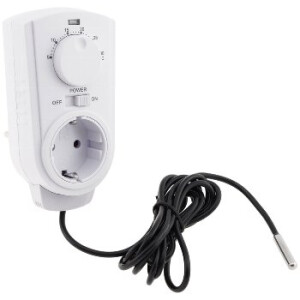 Steckdosen-Thermostat "ST-50" ana EXT 5-30°C, 230V, 2m Kabel + Außenfühler