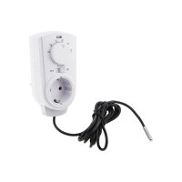 Steckdosen-Thermostat "ST-50" ana EXT 5-30°C, 230V, 2m Kabel + Außenfühler