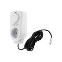 Steckdosen-Thermostat "ST-50" ana EXT 5-30°C, 230V, 2m Kabel + Außenfühler