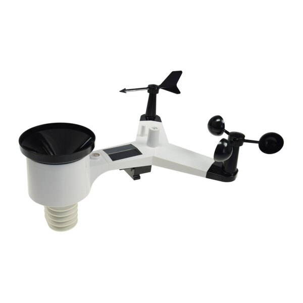 Digitale Funk-Wetterstation „CTW-902 Wi“ – WiFi, Wind & Regen, App-Anbindung, Farbdisplay