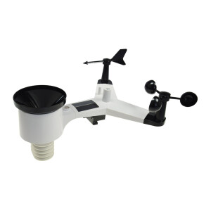 Digitale Funk-Wetterstation „CTW-902 Wi“ – WiFi, Wind & Regen, App-Anbindung, Farbdisplay