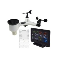 Digitale Funk-Wetterstation „CTW-902 Wi“ – WiFi, Wind & Regen, App-Anbindung, Farbdisplay