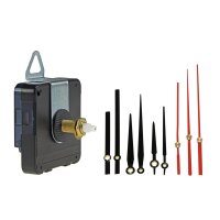 Funkuhrwerk DCF mit 3 Zeigersätzen aus Kunststoff, 25mm langer Schaft