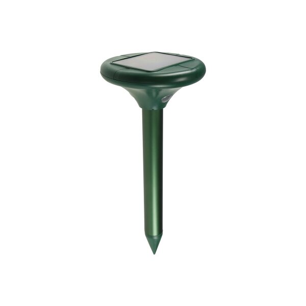 Maulwurf- & Wühlmaus-Schreck Premium Solar – Schall & Vibration, bis 900?m²