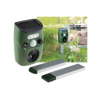 Ultraschall-Tierscheuche "UTS Solar Pro" Bewegungsmelder, Hunde, Katzen, Vögel