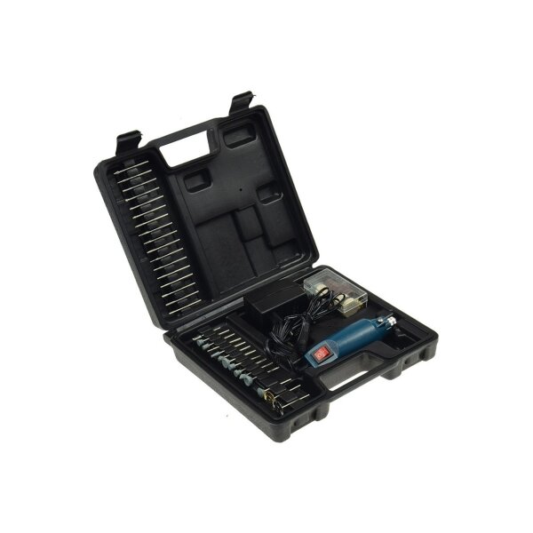 Mini-Bohrmaschine "Drill-Power V2" 12V= 12.000UpM, 63-teilig, viel Zubehör