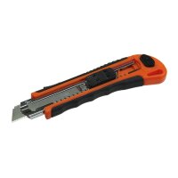 Abbrechmesser mit 18mm-Klinge Ergo-Griff mit Metallschaft + 2 Klingen