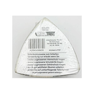 Schleifdreiecke "Pro-XL", 50x Körnung je 10x K40-60-80-120-180