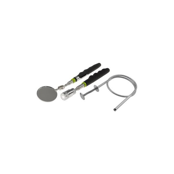 Pick up Teleskop-Tool Set "CT-3-in-1" Spiegel, LED mit Magnet,flexibel Greifer