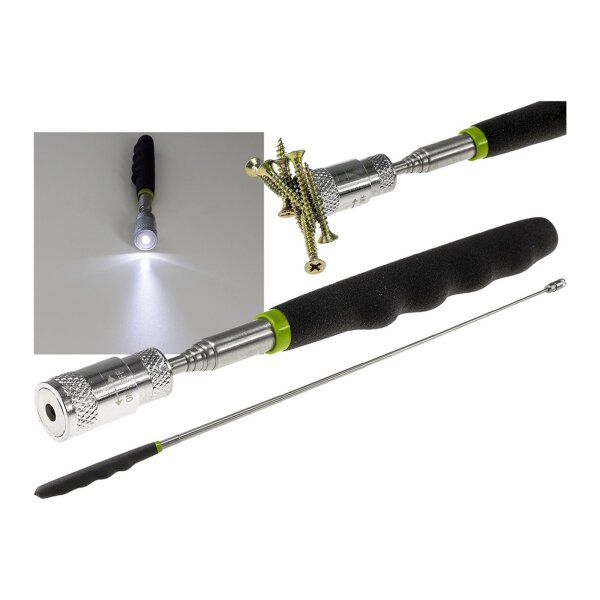 Teleskop Pick-Up Werkzeug mit LED Länge 20-80cm, Zugkraft ca. 3,2kg