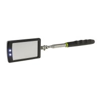 Teleskop Spiegel mit LED Beleuchtung Gesamtlänge 28-88cm, Spiegel 65x40mm