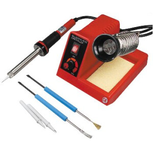 Lötstation "CT-LSK" regelbar 150-450°C 230V/58W, mit 2 Spitzen + 2 Tools