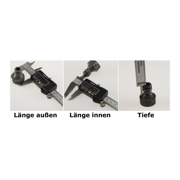 Digitaler Messschieber 150mm – Präzision & LCD-Anzeige | mm/Inch umschaltbar