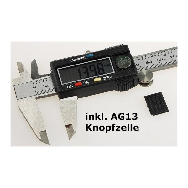 Digitaler Messschieber 150mm – Präzision & LCD-Anzeige | mm/Inch umschaltbar