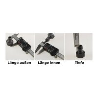 Digitaler Messschieber 150mm – Präzision & LCD-Anzeige | mm/Inch umschaltbar