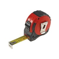 Rollen-Maßband, 5m mit Aufroller und Gürtelclip