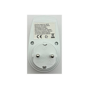 Steckdosen-Dimmer 20–280W für Glühlampen & Halogen – Plug-in, stufenlos regelbar