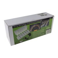 LED Teelichter 12er Set flackernd mit Batterie – warmweiß