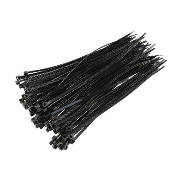 Kabelbinder 200×3,5?mm – UV-beständig, wetterfest, 18?kg Zugkraft, 100 Stück