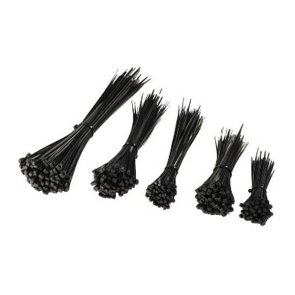 Kabelbinder Set CKB-500 schwarz, UV fest