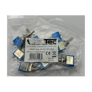 Miniatur Kippschalter 2x EIN/EIN