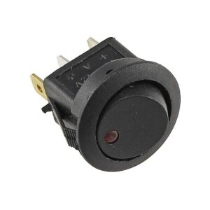 12V Schalter mit roter LED