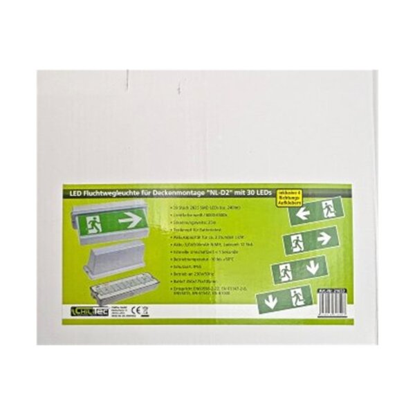 LED Fluchtwegleuchte "NL-D2" 30 LEDs