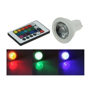 LED Strahler GU10 RGB mit Fernbedienung