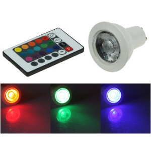 LED Strahler GU10 RGB mit Fernbedienung