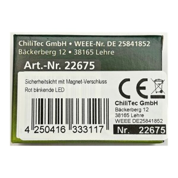 Sicherheitslicht mit Magnet-Verschluss