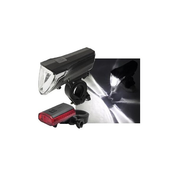Fahrrad LED-Beleuchtungsset CFL 60 Pro, 60 Lux, StVZO
