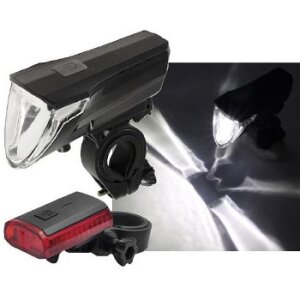 Fahrrad LED-Beleuchtungsset CFL 60 Pro, 60 Lux, StVZO