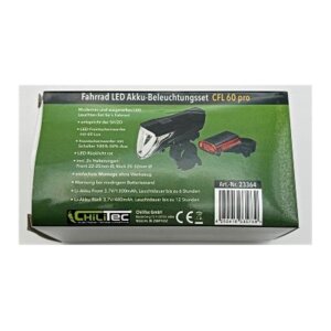 Fahrrad LED-Beleuchtungsset CFL 60 Pro, 60 Lux, StVZO