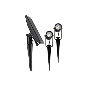Gartenstrahler Set Solar mit 2 Spots