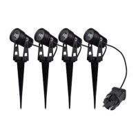 Gartenstrahler Set mit 4 Spots