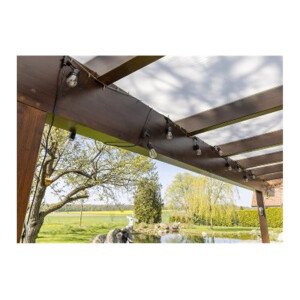 Biergarten-Lichterkette CT-BGL 10Solar – 10x E27 LED Filament, 6,5?m, Solar, IP44