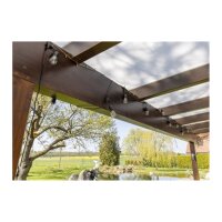 Biergarten-Lichterkette CT-BGL 10Solar – 10x E27 LED Filament, 6,5?m, Solar, IP44